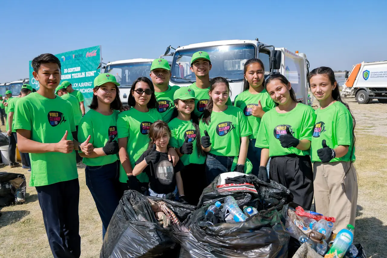 “World cleanup day” Respublikamiz hududlari jami 55,7 tonna chiqindilardan tozalandi.